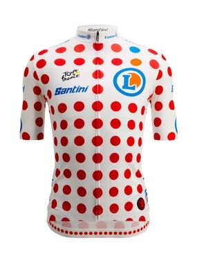 NWT Santini Tour de France Polka Dot Cycling Jersey